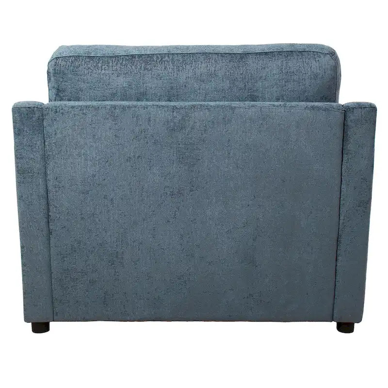 Fauteuil d'appoint 37 po avec pieds en plastique et coussins décoratifs