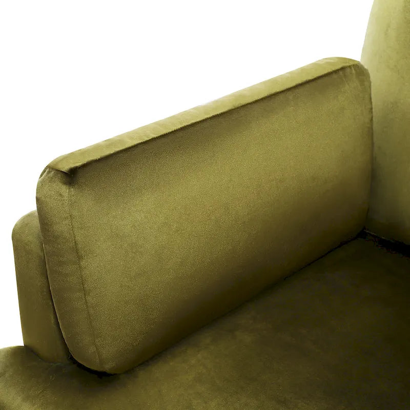 Fauteuil d'appoint 37 po avec pieds en plastique et coussins décoratifs