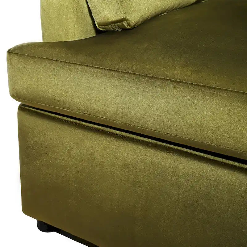 Fauteuil d'appoint 37 po avec pieds en plastique et coussins décoratifs