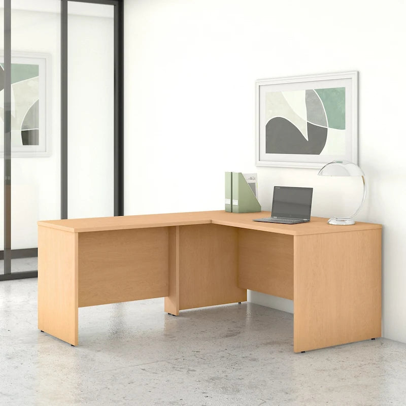 Bureau d'angle en L de 60 pouces (avec table latérale de 42 pouces)