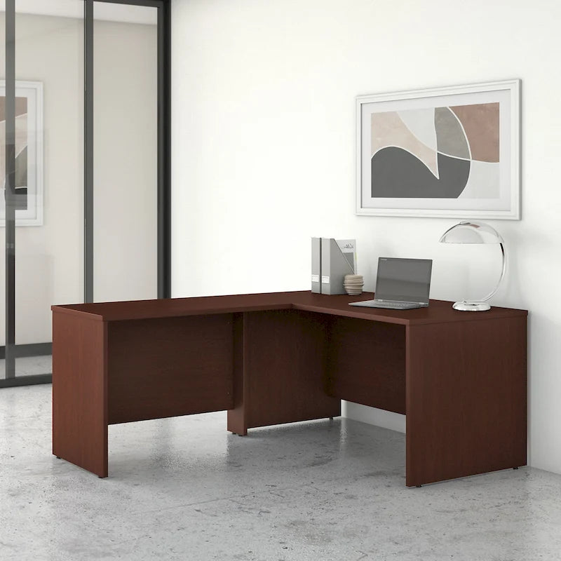 Bureau d'angle en L de 60 pouces (avec table latérale de 42 pouces)