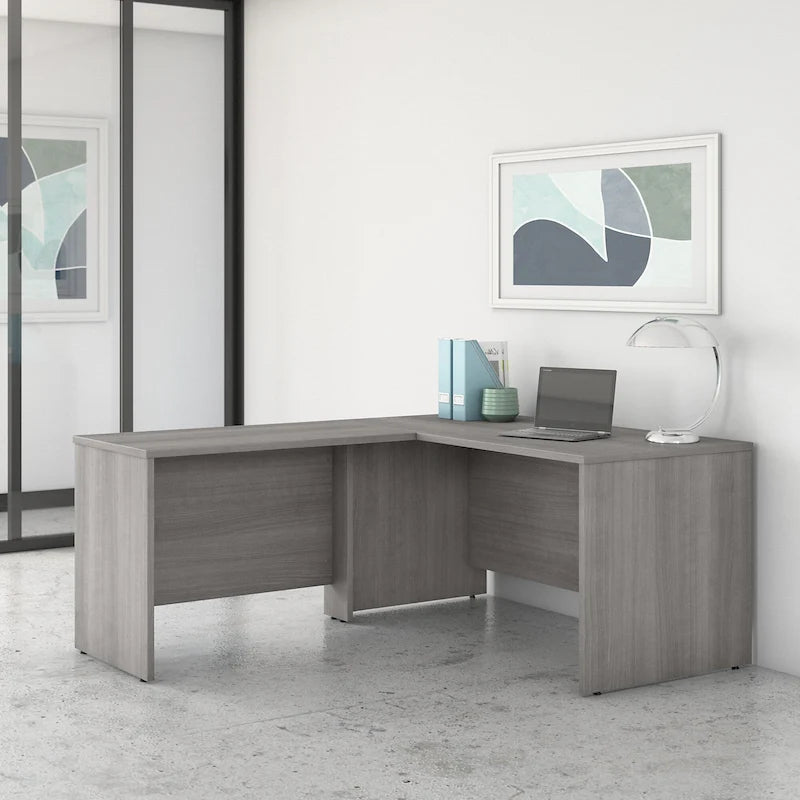 Bureau d'angle en L de 60 pouces (avec table latérale de 42 pouces)