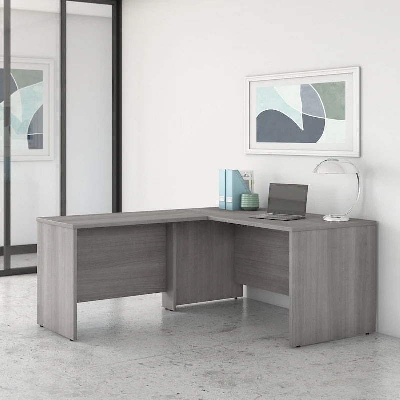 Bureau d'angle en L de 60 pouces (avec table latérale de 42 pouces)