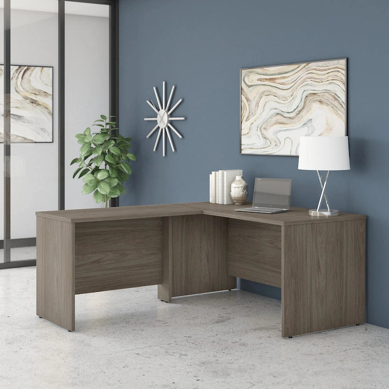 Bureau d'angle en L de 60 pouces (avec table latérale de 42 pouces)