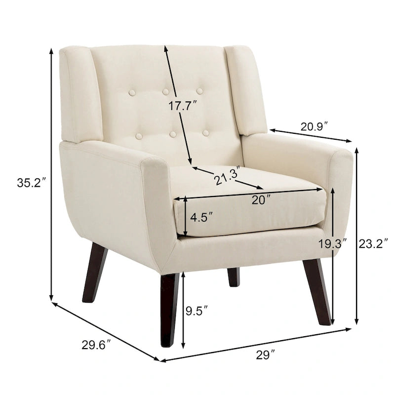 Fauteuil en coton pour salon