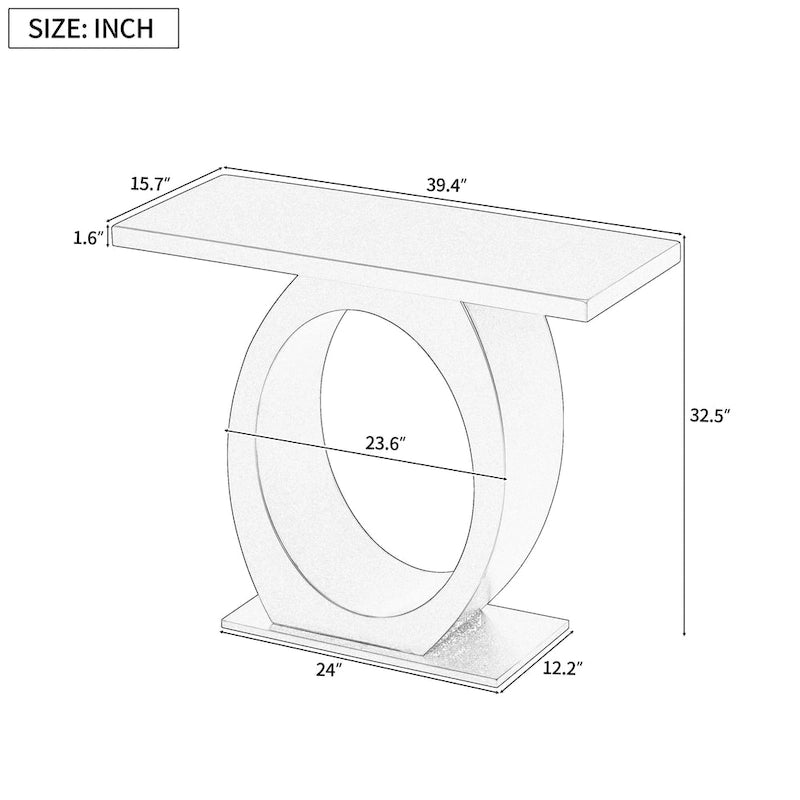 Une table d'entrée exquise et moderne, conçue pour des intérieurs élégants.