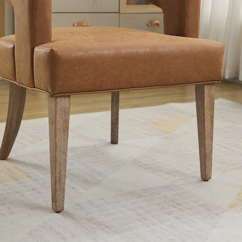 Fauteuil d'appoint rembourré, moderne, large de 25,79 po, dossier ouvert, en forme de tonneau