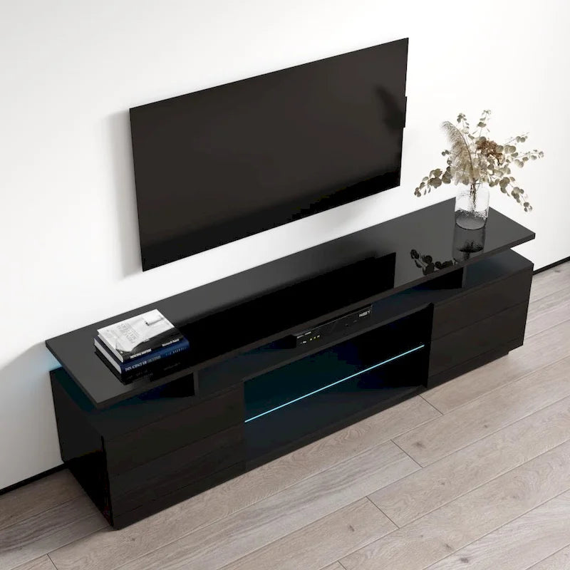 Ce meuble TV de 180 cm de style moderne