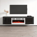 Meuble TV de 180 cm avec cheminée électrique