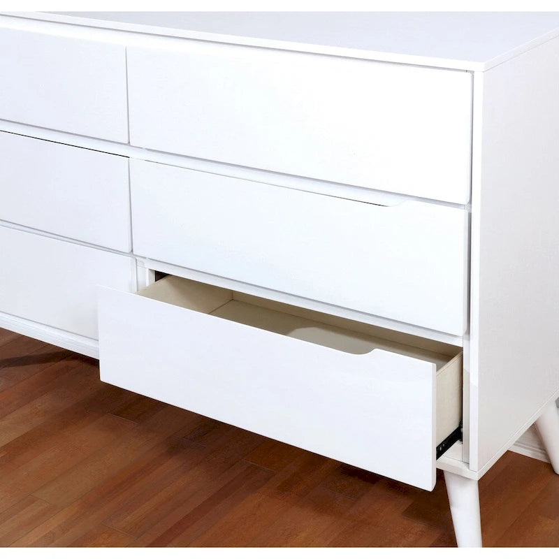 Coiffeuse et miroir deux pièces à six tiroirs de style médiéval moderne