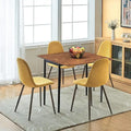 Chaises de salle à manger rembourrées en tissu (4 chaises)