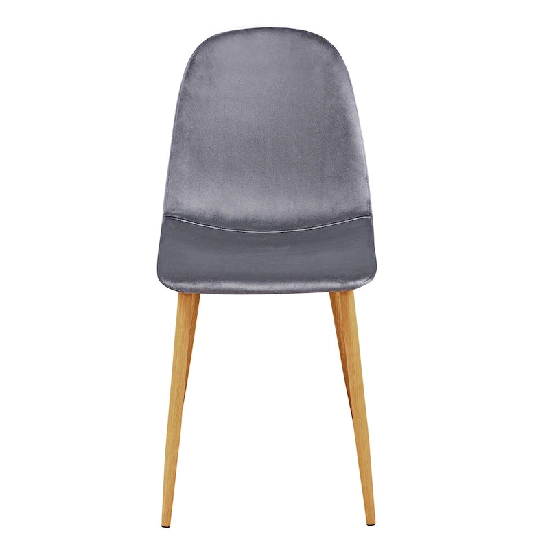 Chaises de salle à manger rembourrées en tissu (4 chaises)