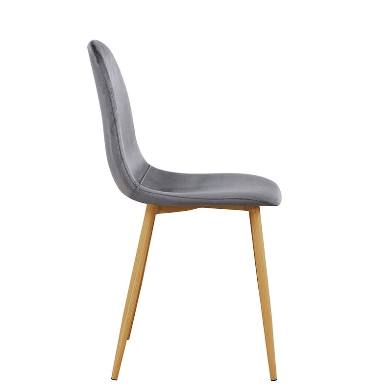 Chaises de salle à manger rembourrées en tissu (4 chaises)