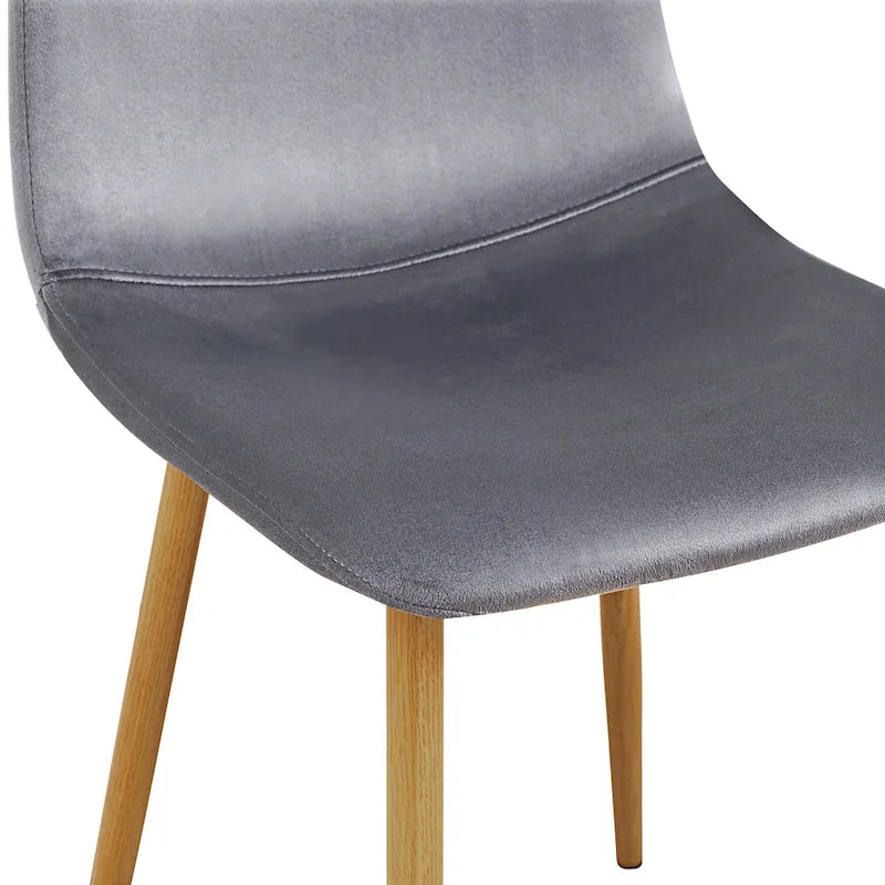 Chaises de salle à manger rembourrées en tissu (4 chaises)