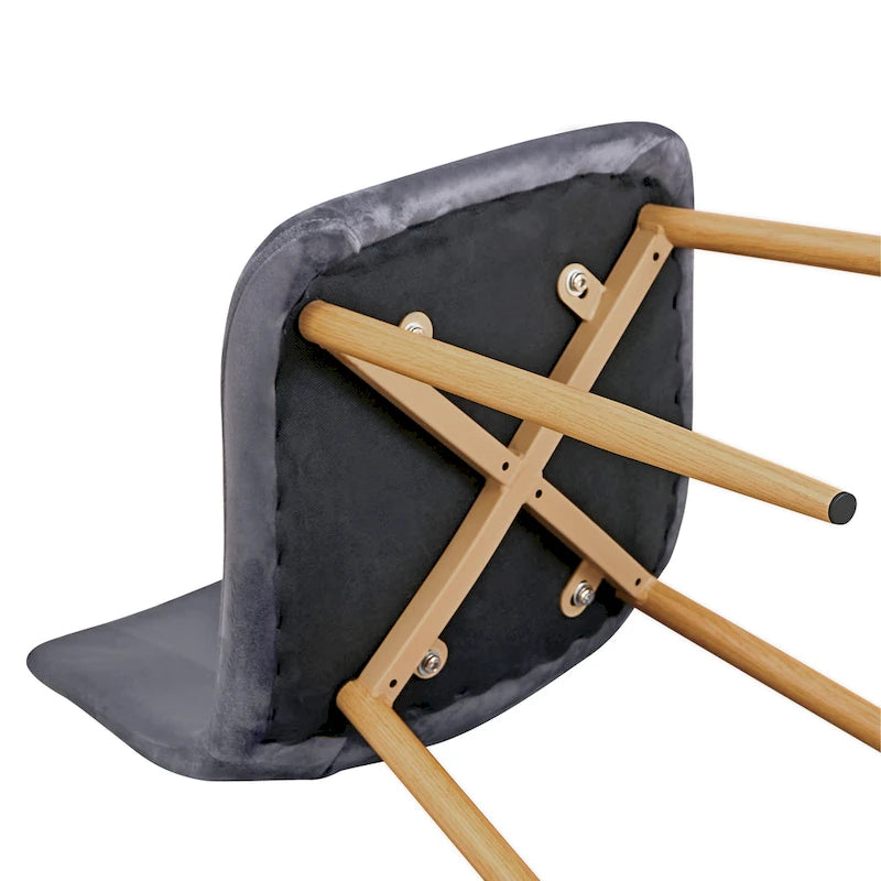 Chaises de salle à manger rembourrées en tissu (4 chaises)