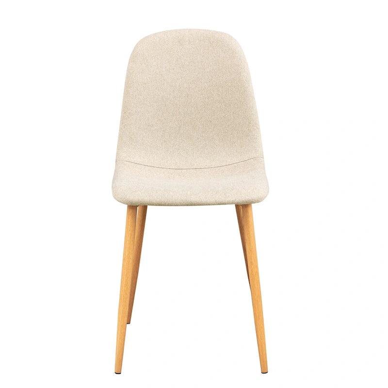 Chaises de salle à manger rembourrées en tissu (4 chaises)
