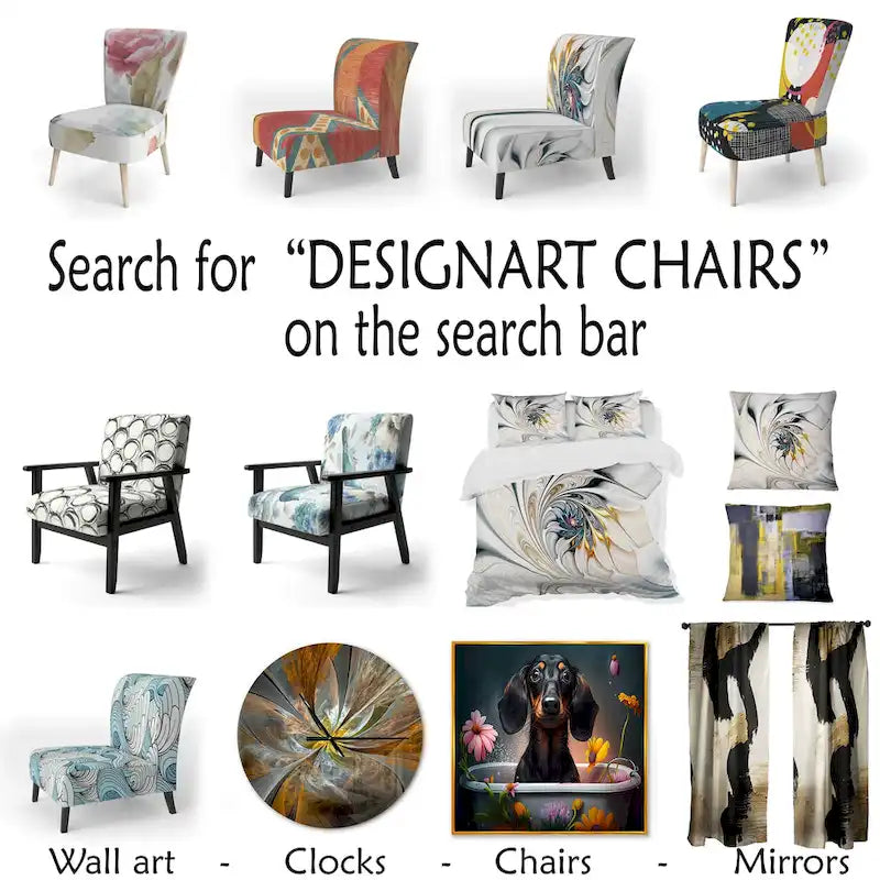 Fauteuil d'appoint abstrait rembourré Blue and Yellow Intuitive Expressions I et fauteuil moderne et contemporain