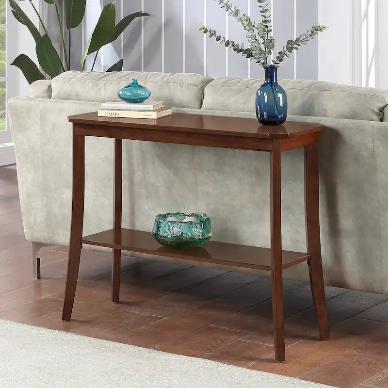 Série de tables d'entrée avec étagère de rangement