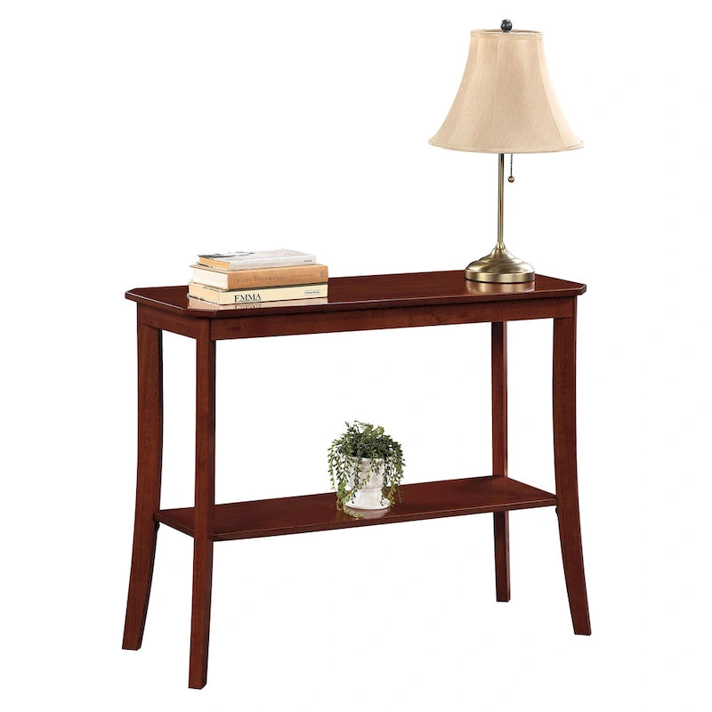 Série de tables d'entrée avec étagère de rangement