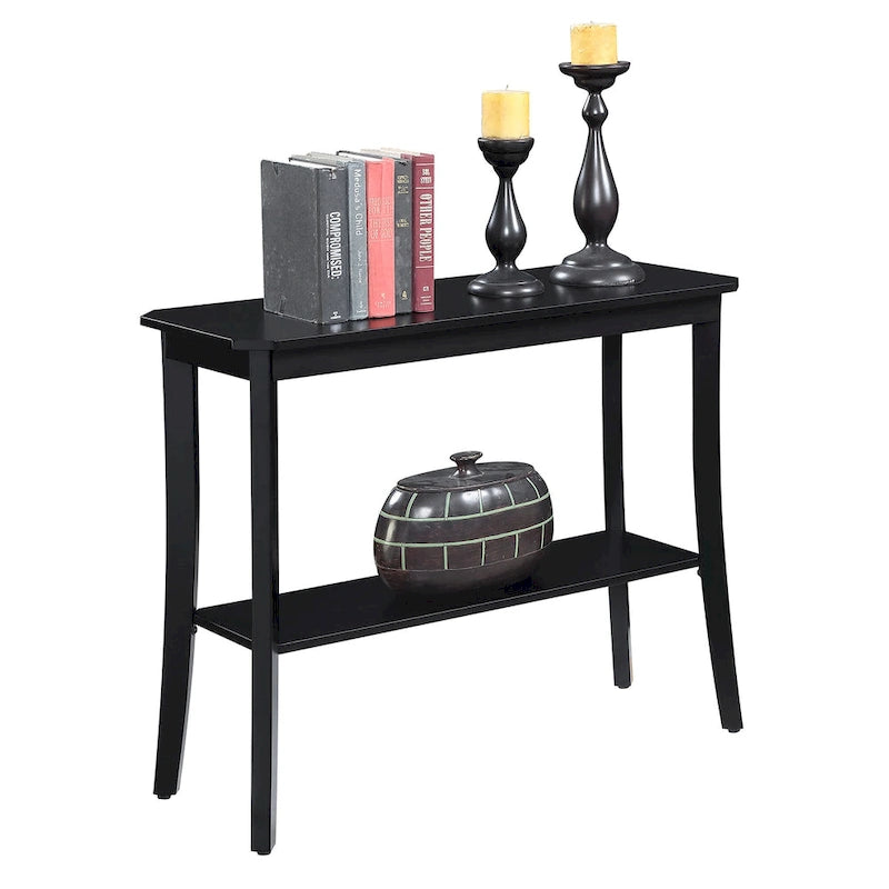 Série de tables d'entrée avec étagère de rangement