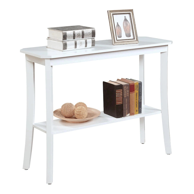 Série de tables d'entrée avec étagère de rangement