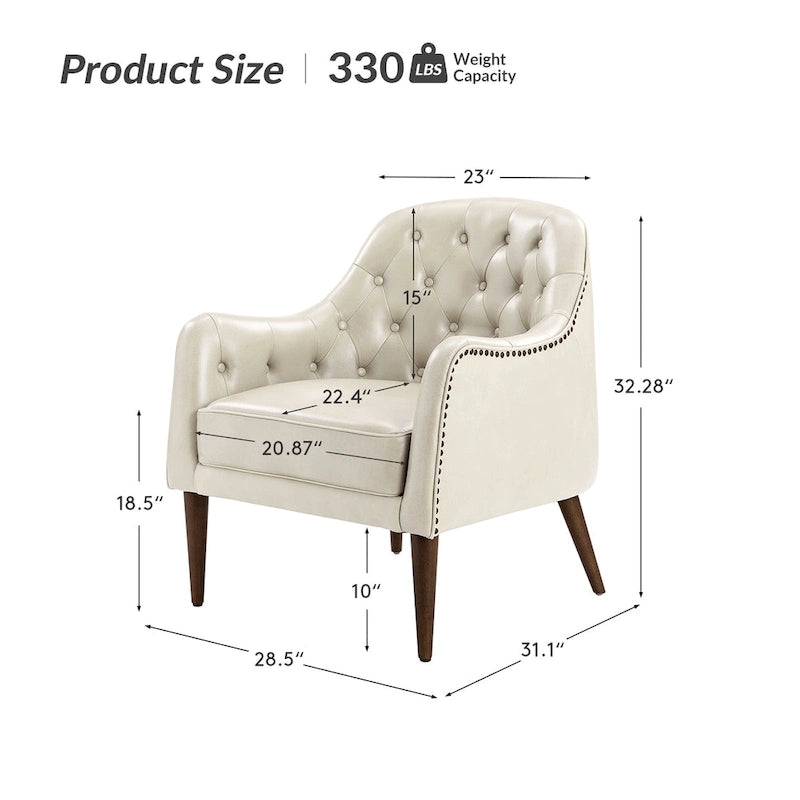 Fauteuil baquet classique en cuir véritable avec pieds en bois et dossier capitonné, lot de deux chaises.