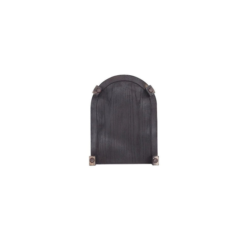 Table d'appoint en rotin noir et naturel