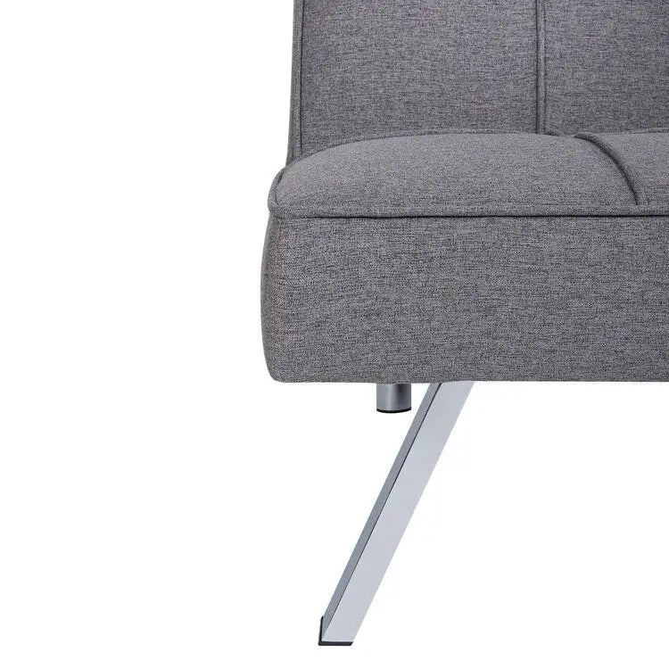 Canapé-lit futon moderne et confortable, capitonné, convertible, tissu de lin, capacité de poids de 340 kg