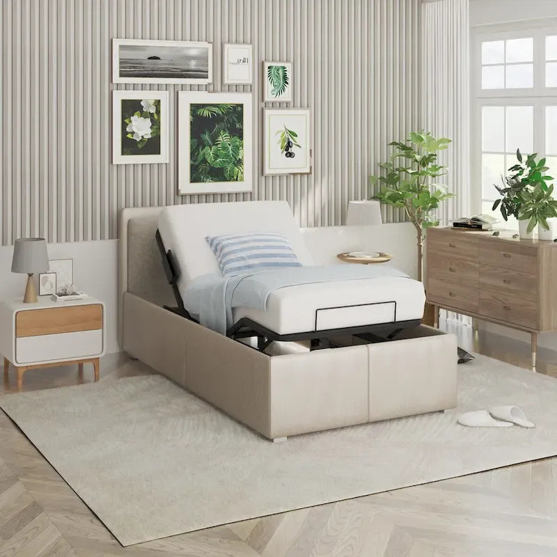 Cadre de lit réglable, zéro espace, zéro gravité, avec support de matelas