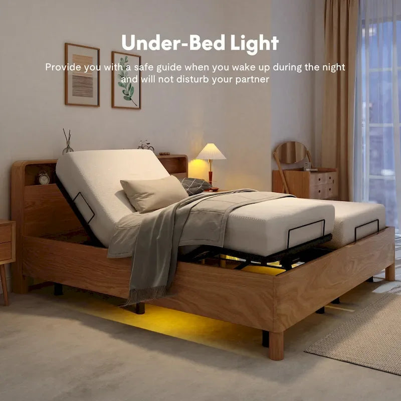 Cadre de lit réglable, zéro espace, zéro gravité, avec support de matelas