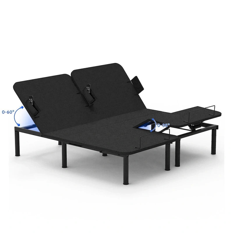 Cadre de lit réglable, zéro espace, zéro gravité, avec support de matelas