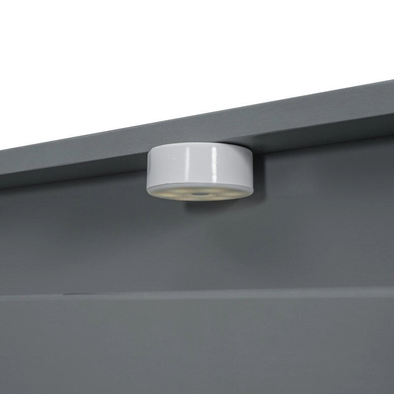 Lit plateforme avec étagères intégrées, lumières LED et ports USB, taille double/simple