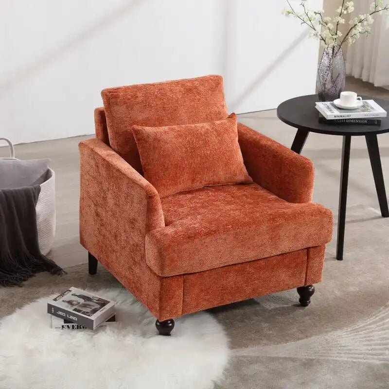 Fauteuil moderne, Fauteuil à accoudoirs avec cadre en bois