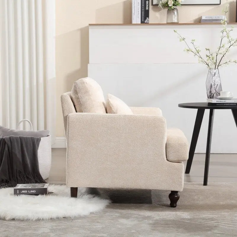 Fauteuil moderne, Fauteuil à accoudoirs avec cadre en bois