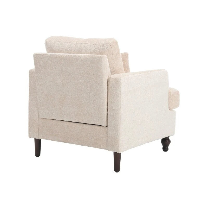 Fauteuil moderne, Fauteuil à accoudoirs avec cadre en bois