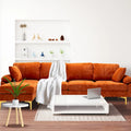 115 Canapé d'angle avec pouf