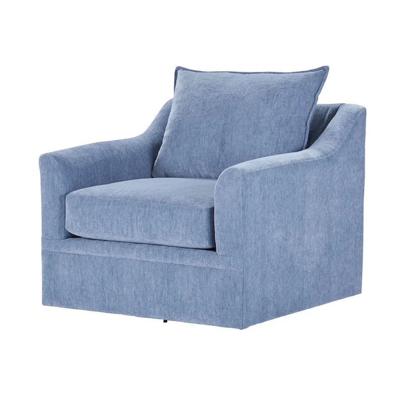 Chaise pivotante à dossier coussiné