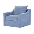 Chaise pivotante à dossier coussiné
