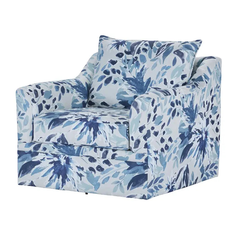 Chaise pivotante à dossier coussiné