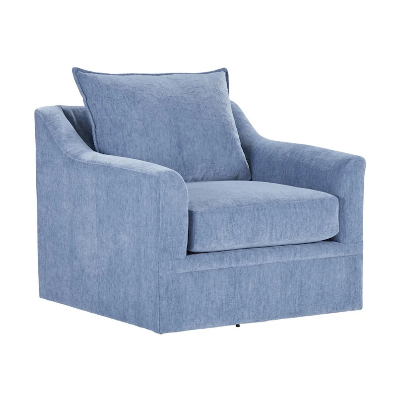 Chaise pivotante à dossier coussiné