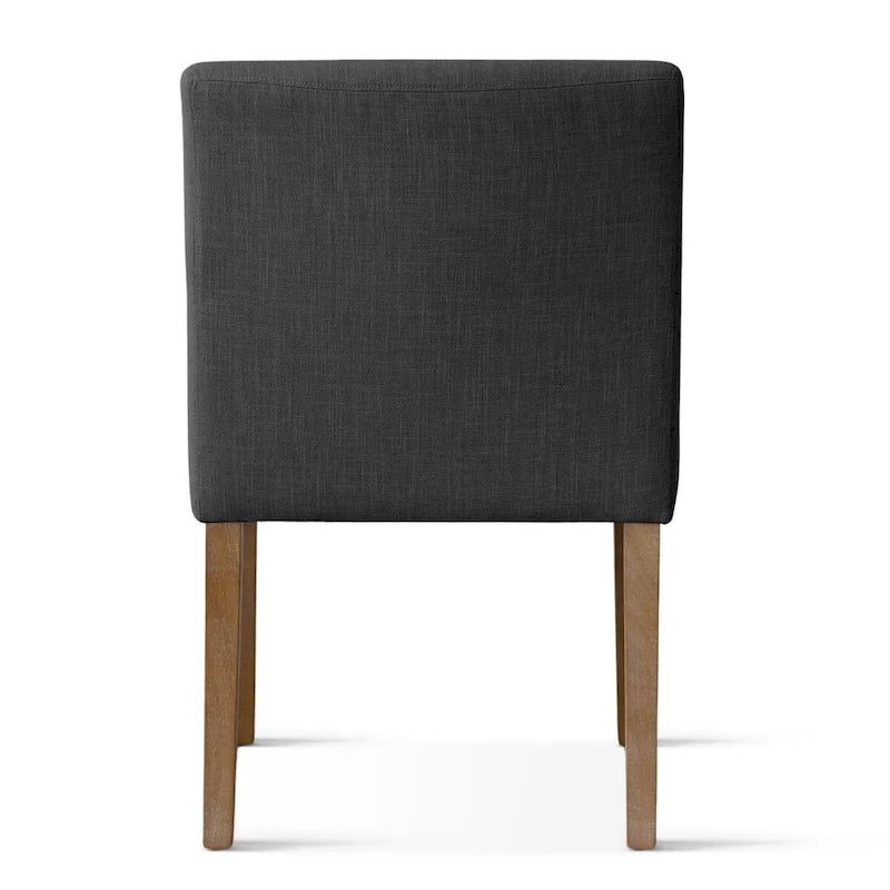 Fauteuil rembourré en lin (lot de 2)