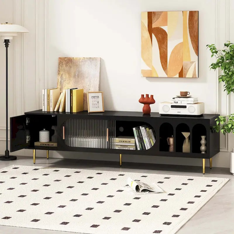Meuble TV moderne pour téléviseur de 70 pouces pour le salon
