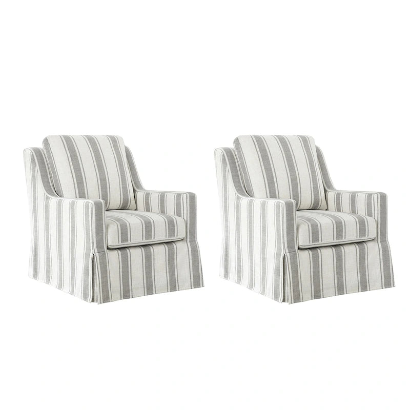 Ensemble de 2 chaises (fauteuil à bascule et chaise pivotante) de style ferme et détachables.