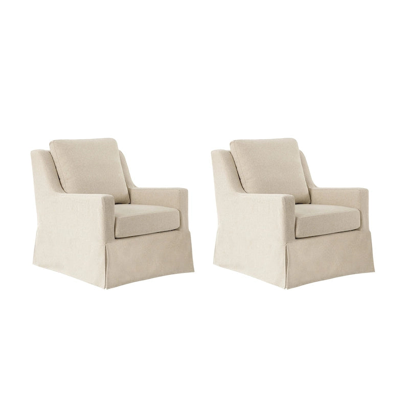 Ensemble de 2 chaises (fauteuil à bascule et chaise pivotante) de style ferme et détachables.