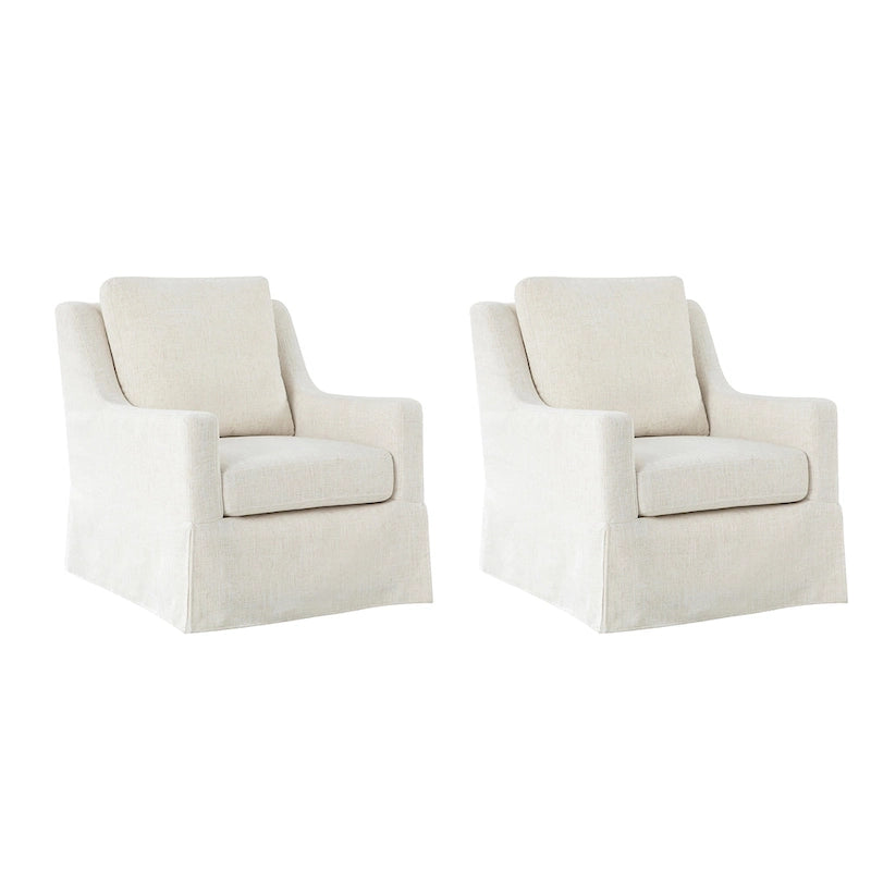 Ensemble de 2 chaises (fauteuil à bascule et chaise pivotante) de style ferme et détachables.