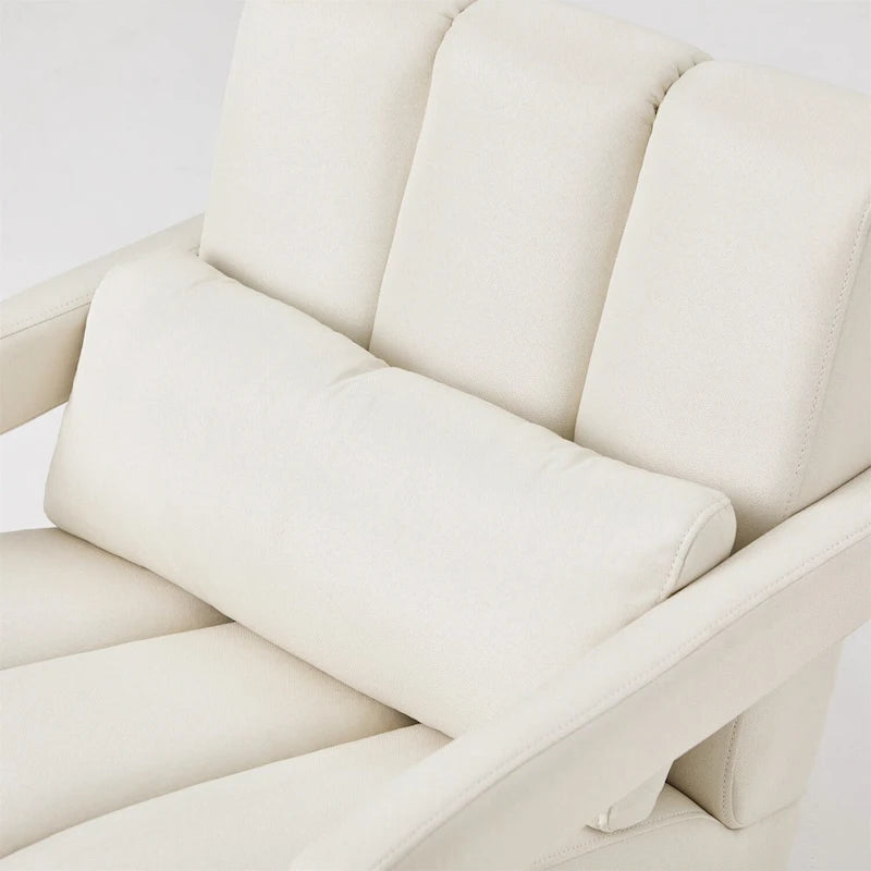 Fauteuil d'appoint moderne rembourré en lin avec 1 oreiller, lot de 1